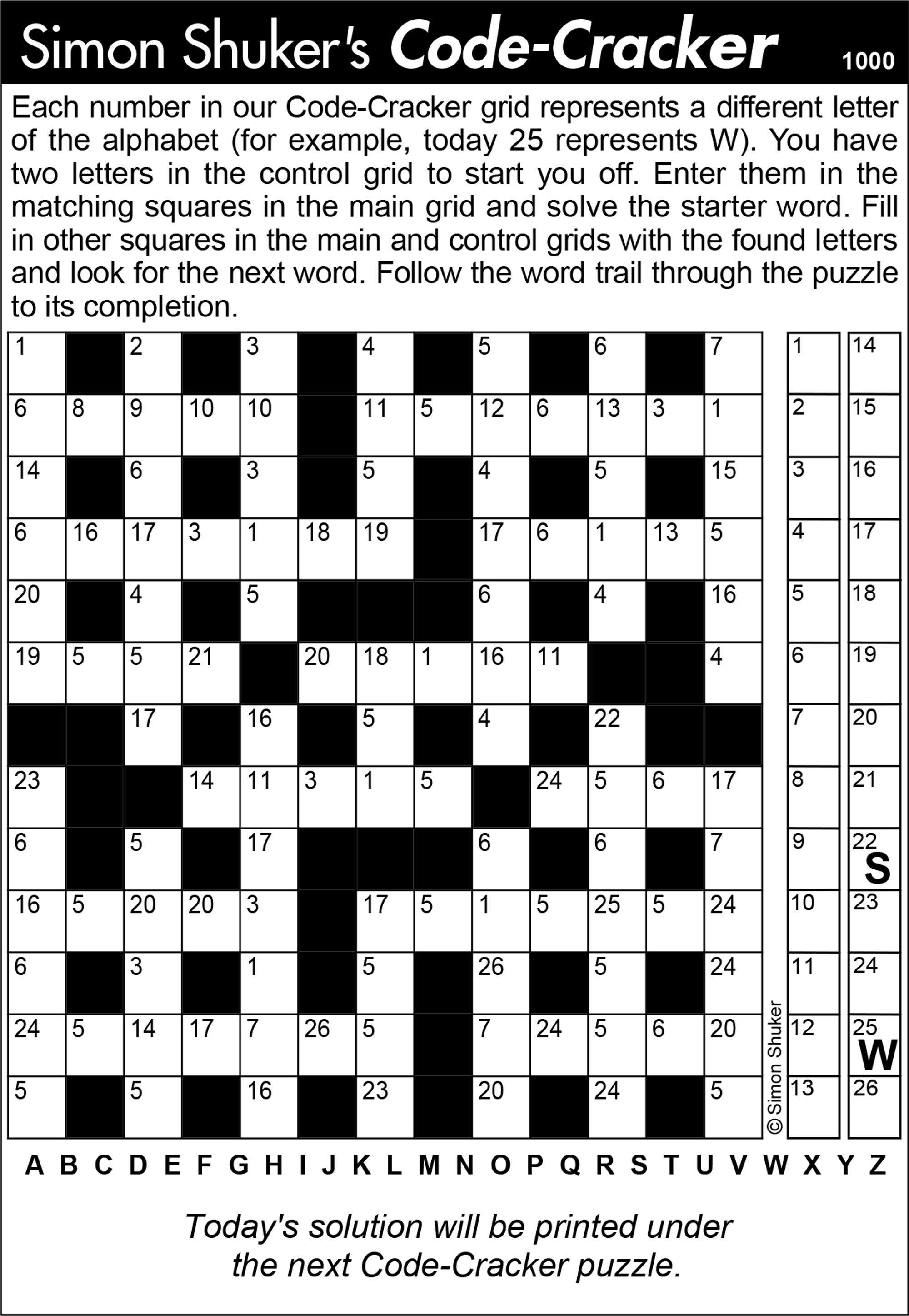 simon shuker's code-cracker — knight features | content worth sharing